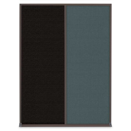 United Visual Products Single Door Radius Plus Corkboard, 24"X, UV8001PLUS-SATIN-KEYLIME UV8001PLUS-SATIN-KEYLIME
